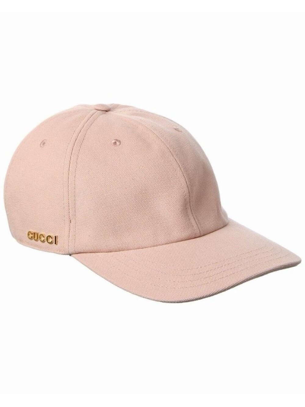 NWT Gucci Women’s Pink Canvas Logo Baseball Cap Hat Adjustable Size XL